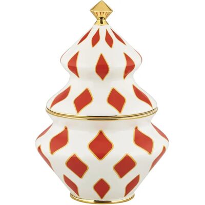 Alessi Nika Zupanc Delight Bonbonglas - Rot Keramik Alessi Nika Zupanc Delight Bonbonglas - Rot Keramik