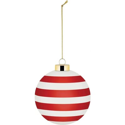 Alessi Nika Zupanc Delight Boule de Noël Rouge - Ornement de Sapin - Publicité Alessi Nika Zupanc Delight Boule de Noël Rouge - Ornement de Sapin - Publicité