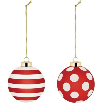 Alessi - Czerwona bombka świąteczna Delight - Ręcznie dmuchane szkło - Nowoczesna dekoracja świąteczna Alessi - Czerwona bombka świąteczna Delight - Ręcznie dmuchane szkło - Nowoczesna dekoracja świąteczna