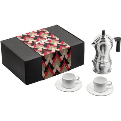Alessi Brand Pulcina Espresso Maker - 3 Cup, Induction Compatible Alessi Brand Pulcina Espresso Maker - 3 Cup, Induction Compatible