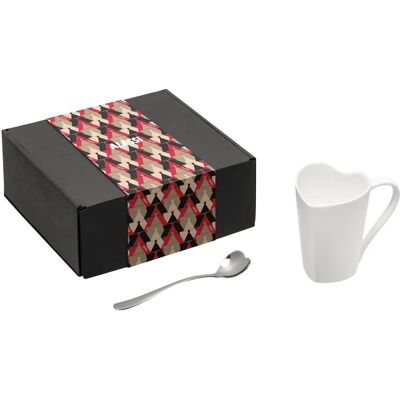 Set de Taza y Cuchara de Alessi - Diseño Corazón - Accesorios para Café y Té Set de Taza y Cuchara de Alessi - Diseño Corazón - Accesorios para Café y Té