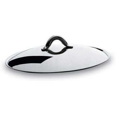 Alessi Mami Pot Lid - 16cm - Stainless Steel - Classic Design Alessi Mami Pot Lid - 16cm - Stainless Steel - Classic Design