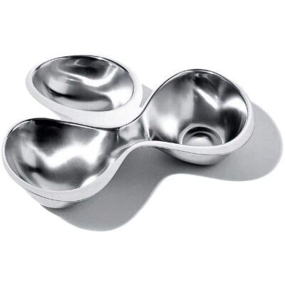 Assiette en acier inoxydable Babyboop Alessi - Unisexe - 3 sections Assiette en acier inoxydable Babyboop Alessi - Unisexe - 3 sections