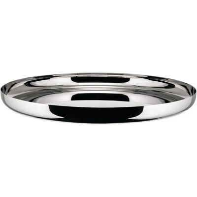 Alessi JM14/35L Bandeja de Servicio - Redonda Acero Inoxidable Elegante Minimalista Alessi JM14/35L Bandeja de Servicio - Redonda Acero Inoxidable Elegante Minimalista