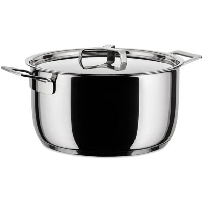 Alessi A DI POTS & Pans - 24cm - Rustfritt stål - Jasper Morrison - Gryter & Panner Alessi A DI POTS & Pans - 24cm - Rustfritt stål - Jasper Morrison - Gryter & Panner