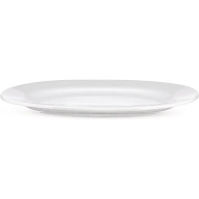 Alessi AJM28/22 Wit Porseleinen Ovaal Serveerbord - Eetbord Alessi AJM28/22 Wit Porseleinen Ovaal Serveerbord - Eetbord