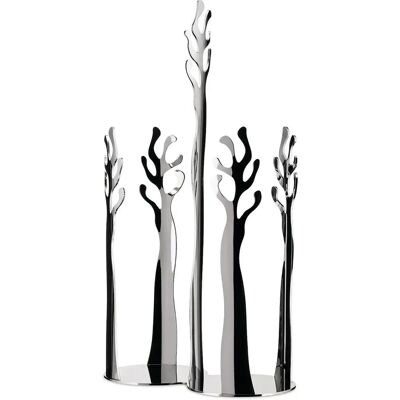 Alessi Mediterraneo ESI19 - Edelstahl Papierbecherhalter mit 2 Fächern, Poliert Alessi Mediterraneo ESI19 - Edelstahl Papierbecherhalter mit 2 Fächern, Poliert