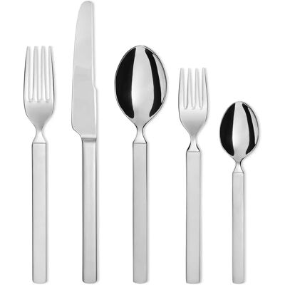 Set Posate Alessi Dry 5 Pezzi - Acciaio Inox Elegante Set Posate Alessi Dry 5 Pezzi - Acciaio Inox Elegante