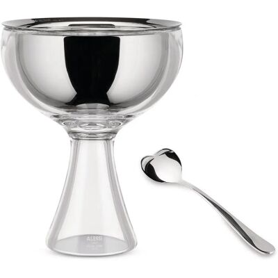 Alessi Ammi01si Ice Cream Set - Stainless Steel & Resin Alessi Ammi01si Ice Cream Set - Stainless Steel & Resin