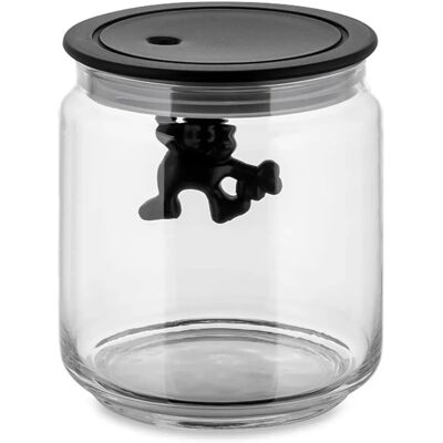 Contenitore da Cucina Nero Gianni di Alessi - Coperchio Ermetico Contenitore da Cucina Nero Gianni di Alessi - Coperchio Ermetico
