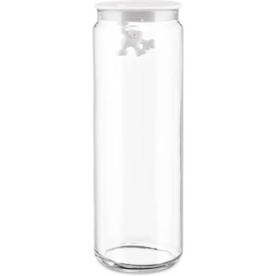 Pot de stockage en verre Gianni d'Alessi - 2L Hermétique Blanc - Publicité Pot de stockage en verre Gianni d'Alessi - 2L Hermétique Blanc - Publicité