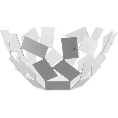 Alessi La Stanza Dello Scirocco Fruit Bowl - White - Stainless Steel Alessi La Stanza Dello Scirocco Fruit Bowl - White - Stainless Steel