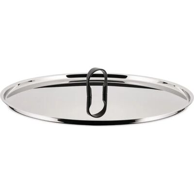 Alessi 90200/28L Couvercle - Acier inoxydable, 24cm, Poignée antidérapante, Finition miroir - Couvercle de poêle Alessi 90200/28L Couvercle - Acier inoxydable, 24cm, Poignée antidérapante, Finition miroir - Couvercle de poêle