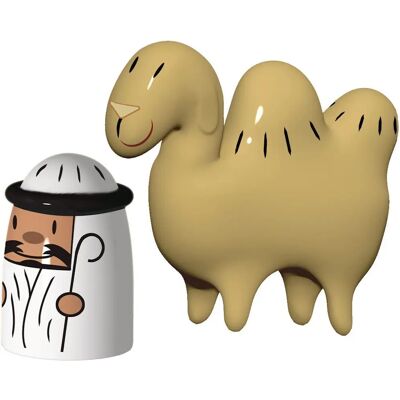 Zestaw dekoracyjnych figurek Alessi Amir i Camelus - Kolekcja Świąteczna Zestaw dekoracyjnych figurek Alessi Amir i Camelus - Kolekcja Świąteczna