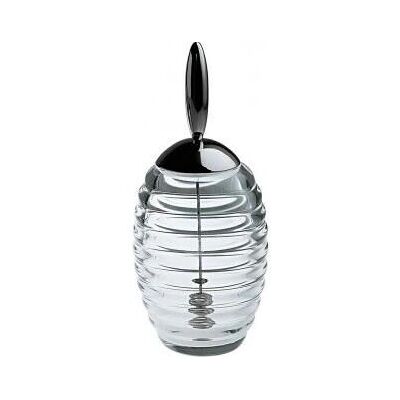 Pote de Mel Alessi TW01 - Design Colmeia Vidro e Aço Inoxidável - Dispensador de Mel - 350ml Pote de Mel Alessi TW01 - Design Colmeia Vidro e Aço Inoxidável - Dispensador de Mel - 350ml