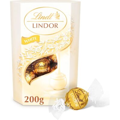 Lindt Lindor White Chocolate Truffles - 200g - Halloween Lindt Lindor White Chocolate Truffles - 200g - Halloween