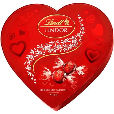 Lindt Lindor Milk Chocolate Truffles - Heart Gift Box 200g Lindt Lindor Milk Chocolate Truffles - Heart Gift Box 200g