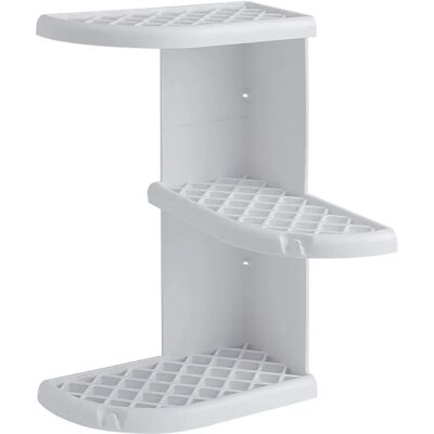 Gedy G-oscar Étagère de douche d'angle blanche - Étagère de douche Gedy G-oscar Étagère de douche d'angle blanche - Étagère de douche