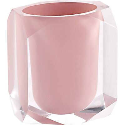 GEDY Chanelle Pink Resin Toothbrush Holder - Toothbrush Holder GEDY Chanelle Pink Resin Toothbrush Holder - Toothbrush Holder