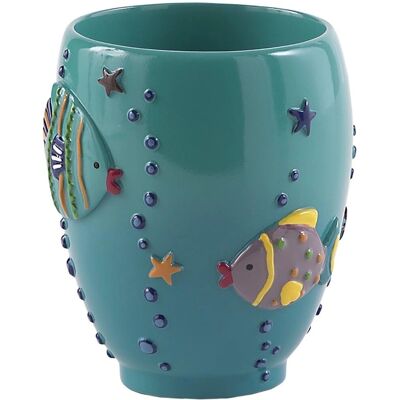 Gedy Dori Toothbrush Holder - Resin Turquoise Gedy Dori Toothbrush Holder - Resin Turquoise