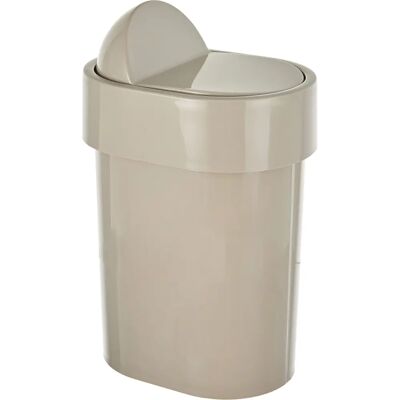 Gedy Trash Bin Junior Tortora - 8L - Swing Lid - Beige - Trash Bin Gedy Trash Bin Junior Tortora - 8L - Swing Lid - Beige - Trash Bin