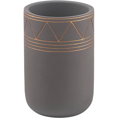 Gedy Calipso Cement Bathroom Toothbrush Holder - Bathroom Accessory Gedy Calipso Cement Bathroom Toothbrush Holder - Bathroom Accessory