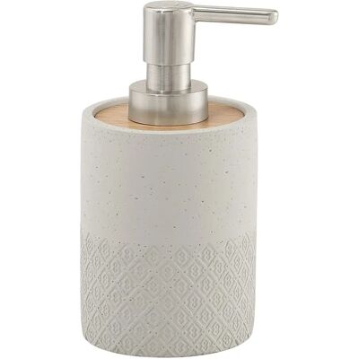 Gedy Afrodite Cement Bamboo Soap Dispenser - Soap Dispenser, Modern, 0.1L Gedy Afrodite Cement Bamboo Soap Dispenser - Soap Dispenser, Modern, 0.1L