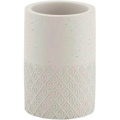 Gedy Tandborstmugg - Betong & Bambu - 7,5x11,5cm Gedy Tandborstmugg - Betong & Bambu - 7,5x11,5cm