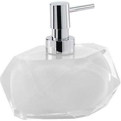 Distributeur de savon Chanelle en résine blanche - Distributeur de savon - Publicité Distributeur de savon Chanelle en résine blanche - Distributeur de savon - Publicité
