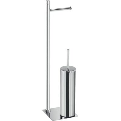 Gedy - WC-Rollenhalter mit Bürste - Modernes Design Gedy - WC-Rollenhalter mit Bürste - Modernes Design