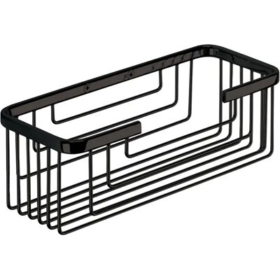 Gedy Schwarzer Mattschwarzer Rechteckiger Badezimmeraccessoire - Wandmontage Gedy Schwarzer Mattschwarzer Rechteckiger Badezimmeraccessoire - Wandmontage