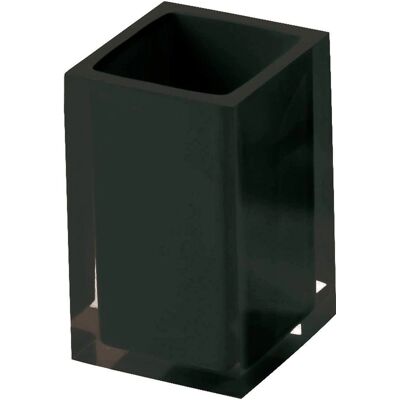 Gedy RA98 Resin Toothbrush Holder - Modern, Durable, Black Gedy RA98 Resin Toothbrush Holder - Modern, Durable, Black