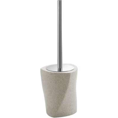 Soporte de escobilla de inodoro de resina Beige Libra Gedy - Portascopino Soporte de escobilla de inodoro de resina Beige Libra Gedy - Portascopino