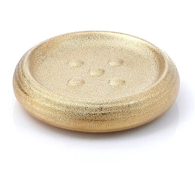 GEDY Astrid Seifenspender - Keramik Gold 2,6x12x12cm GEDY Astrid Seifenspender - Keramik Gold 2,6x12x12cm