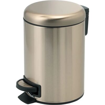 Gedy Potty Pedal Bin 5 Lt Matt Gold - Trash Bin Gedy Potty Pedal Bin 5 Lt Matt Gold - Trash Bin