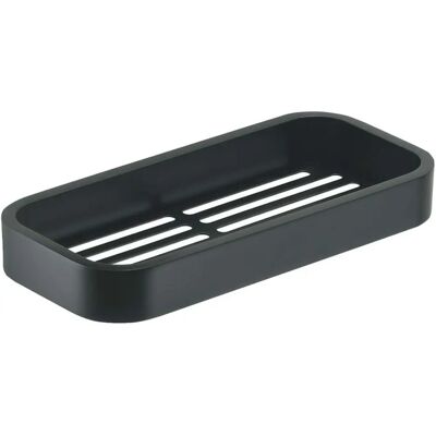Gedy Outline Coș de duș dreptunghiular montat pe perete - Accesoriu de baie negru mat Gedy Outline Coș de duș dreptunghiular montat pe perete - Accesoriu de baie negru mat