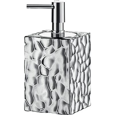 GEDY New Martina Silver Ceramic Soap Dispenser GEDY New Martina Silver Ceramic Soap Dispenser