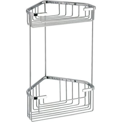 Gedy Angular Shower Shelf Double Soap Dish Chrome - Shower Accessories Gedy Angular Shower Shelf Double Soap Dish Chrome - Shower Accessories