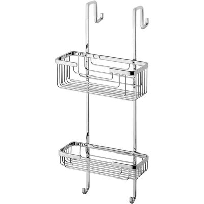 Organizador de baño GEDY Modelo 56831300A00 con 2 compartimentos - Acabado cromado Organizador de baño GEDY Modelo 56831300A00 con 2 compartimentos - Acabado cromado