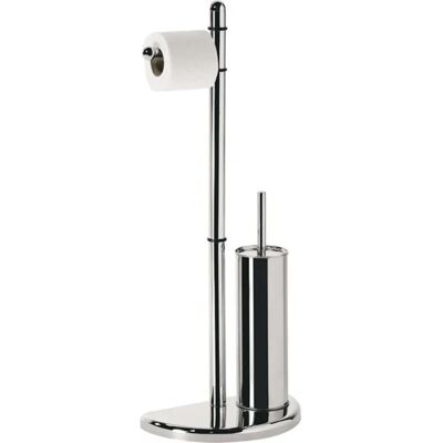 Gedy Hibiscus Chrom Badezimmer-Set - WC-Rollenhalter & Bürste Gedy Hibiscus Chrom Badezimmer-Set - WC-Rollenhalter & Bürste