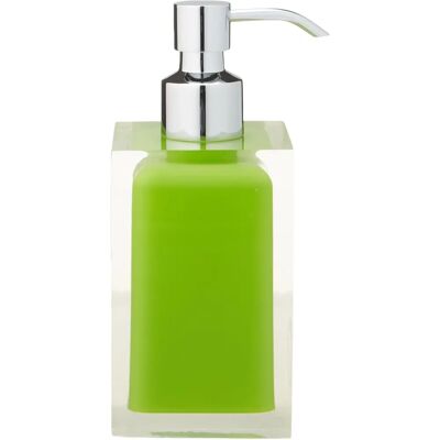 Gedy Rainbow Green Resin Metal Dispenser - Bathroom Accessory Gedy Rainbow Green Resin Metal Dispenser - Bathroom Accessory