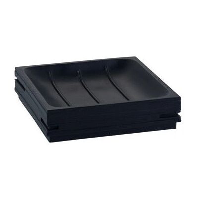 Portasapone Quadrotto GEDY - Nero - Design Moderno Portasapone Quadrotto GEDY - Nero - Design Moderno