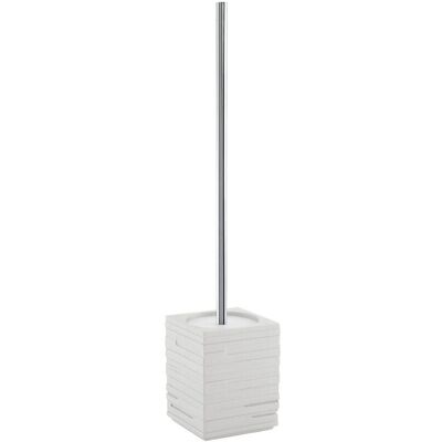 Gedy - Scopino wc Quadrotto Bianco - Porta scopino Gedy - Scopino wc Quadrotto Bianco - Porta scopino