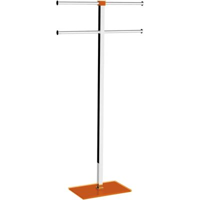 Gedy Rainbow Portasciugamani in Acciaio Inox - Arancio Trasparente Gedy Rainbow Portasciugamani in Acciaio Inox - Arancio Trasparente