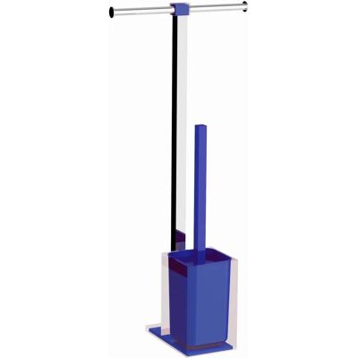 Colonne porte-brosse WC Rainbow Gedy - Bleu Colonne porte-brosse WC Rainbow Gedy - Bleu