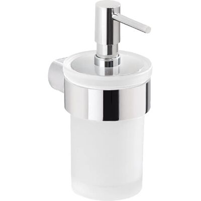 Gedy Pirenei Wall-mounted Chrome Brass Glass Soap Dispenser - Wall-mounted Soap Dispenser Gedy Pirenei Wall-mounted Chrome Brass Glass Soap Dispenser - Wall-mounted Soap Dispenser