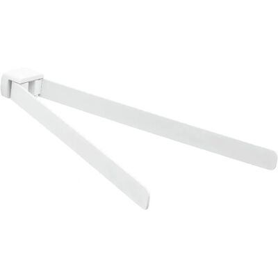 Gedy Pirenei Porte-serviettes Double - Moderne, Blanc Mat - Accessoire de salle de bain Gedy Pirenei Porte-serviettes Double - Moderne, Blanc Mat - Accessoire de salle de bain