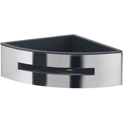 Gedy Poseidon Duschorganizer - Edelstahl, Schwarz & Chrom, Eckmontage Gedy Poseidon Duschorganizer - Edelstahl, Schwarz & Chrom, Eckmontage