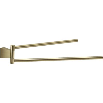 Gedy TN238800000 Doble Toallero Oro Mate - Soporte para Toallas Gedy TN238800000 Doble Toallero Oro Mate - Soporte para Toallas