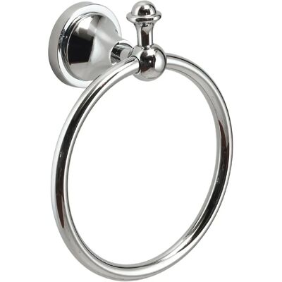 GEDY Nevis Chrome Wall-Mounted Towel Ring - Bathroom Accessory GEDY Nevis Chrome Wall-Mounted Towel Ring - Bathroom Accessory
